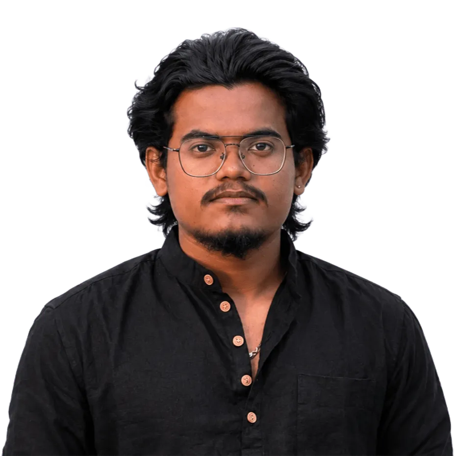 Portrait of Logesh T V holding equipment